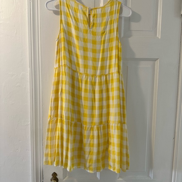 Sunny Yellow Checkered Midi Dress - Picture 3 of 3